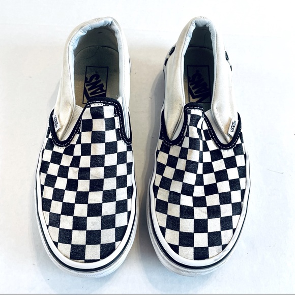 Vans Shoes - Van’s Off The Wall Black Checkered Slip On Sneakers